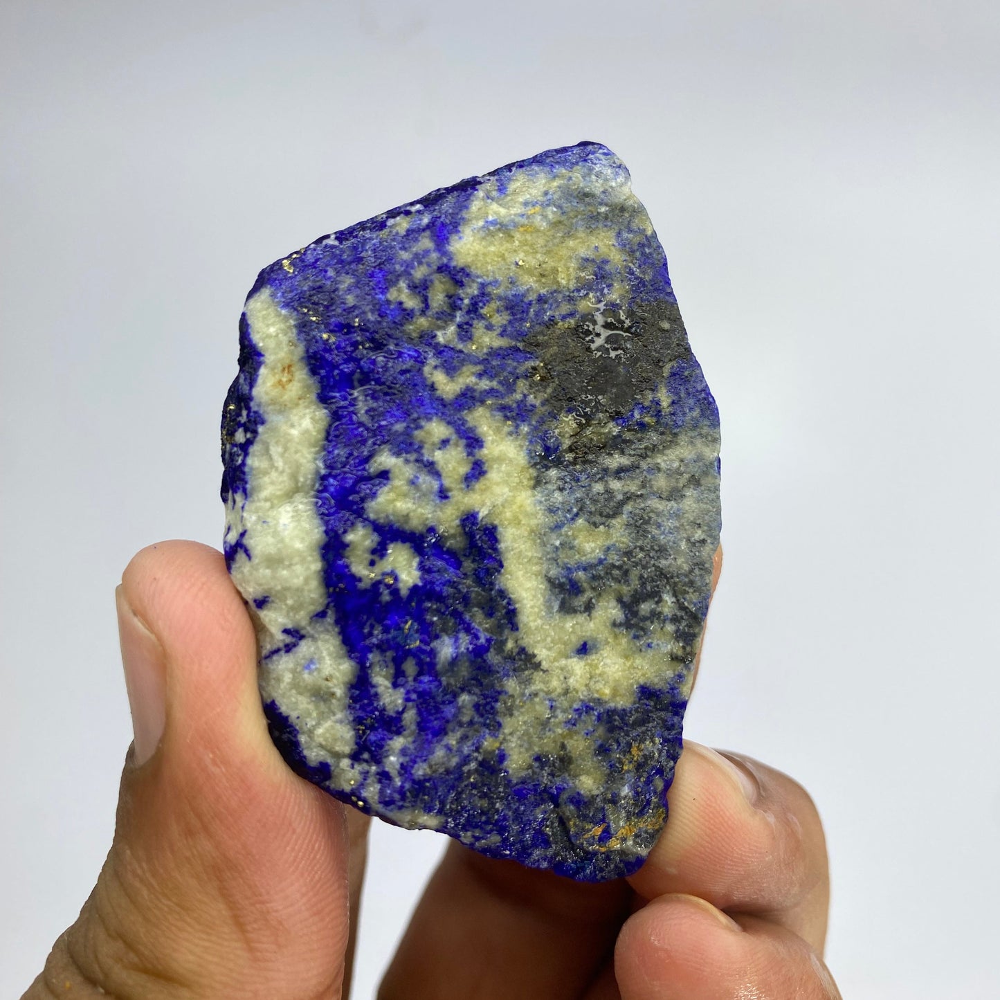 Lapis Lazuli, Lazurite, Afghanistan Minerals, 42g, Rough Gemstone, Royal Blue Lapis, Pyrite Inclusions, Lapidary Rough, Cabinet Specimen
