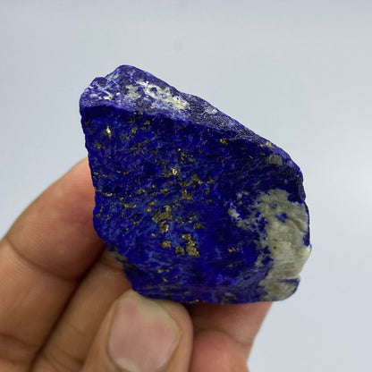 Lapis Lazuli, Lazurite, Afghanistan Minerals, 42g, Rough Gemstone, Royal Blue Lapis, Pyrite Inclusions, Lapidary Rough, Cabinet Specimen