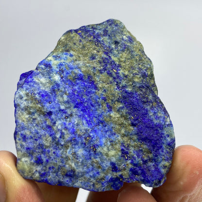 Lapis Lazuli, Lazurite, Afghanistan Minerals, 81g, Rough Gemstone, Royal Blue Lapis, Pyrite Inclusions, Lapidary Rough, Cabinet Specimen