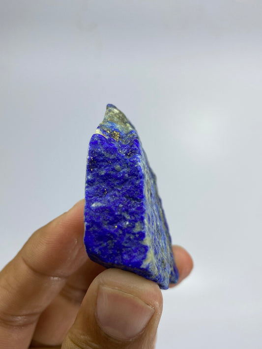 Lapis Lazuli, Lazurite, Afghanistan Minerals, 81g, Rough Gemstone, Royal Blue Lapis, Pyrite Inclusions, Lapidary Rough, Cabinet Specimen