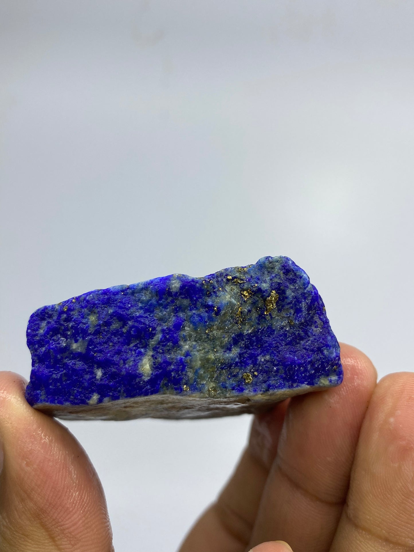 Lapis Lazuli, Lazurite, Afghanistan Minerals, 81g, Rough Gemstone, Royal Blue Lapis, Pyrite Inclusions, Lapidary Rough, Cabinet Specimen