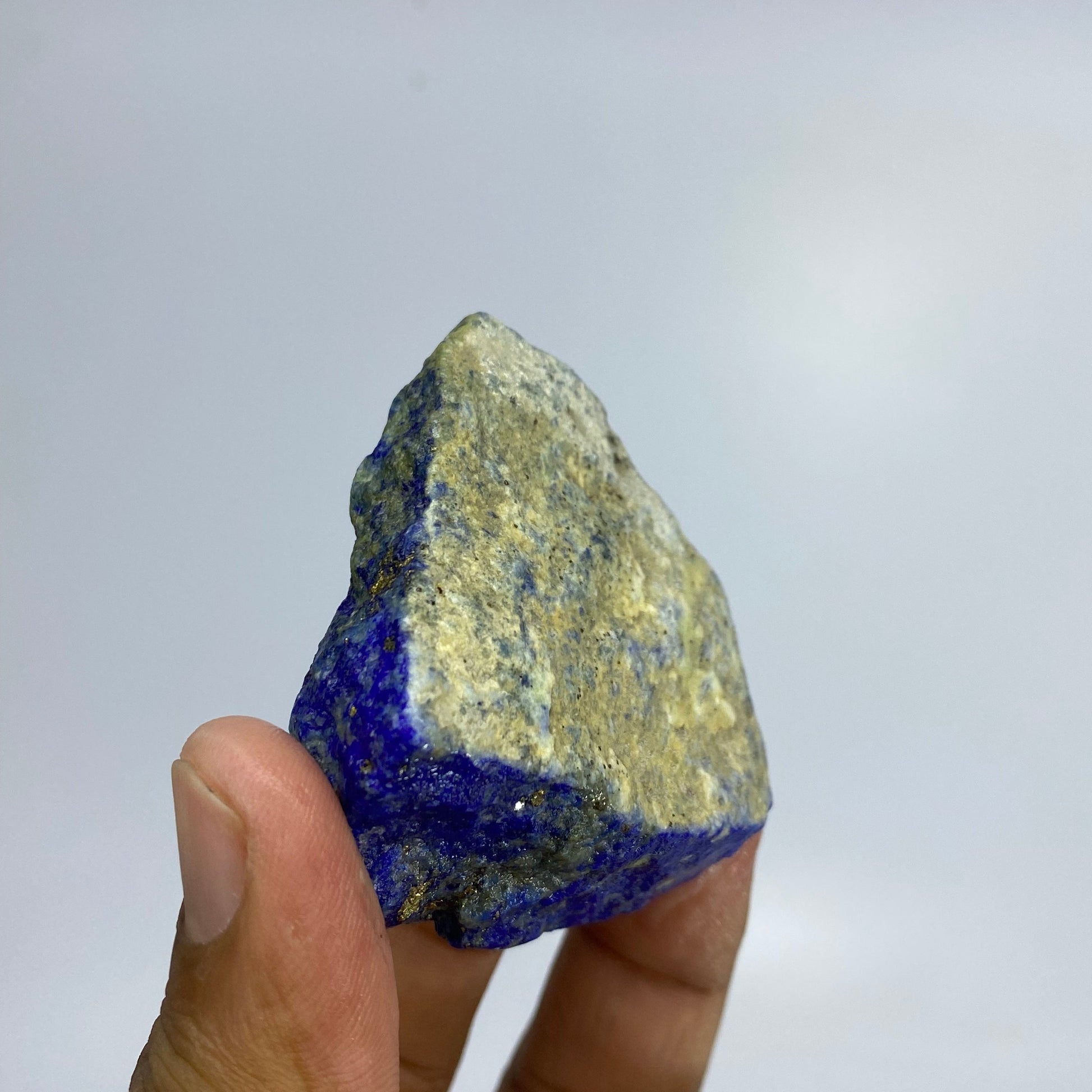 Lapis Lazuli, Lazurite, Afghanistan Minerals, 81g, Rough Gemstone, Royal Blue Lapis, Pyrite Inclusions, Lapidary Rough, Cabinet Specimen