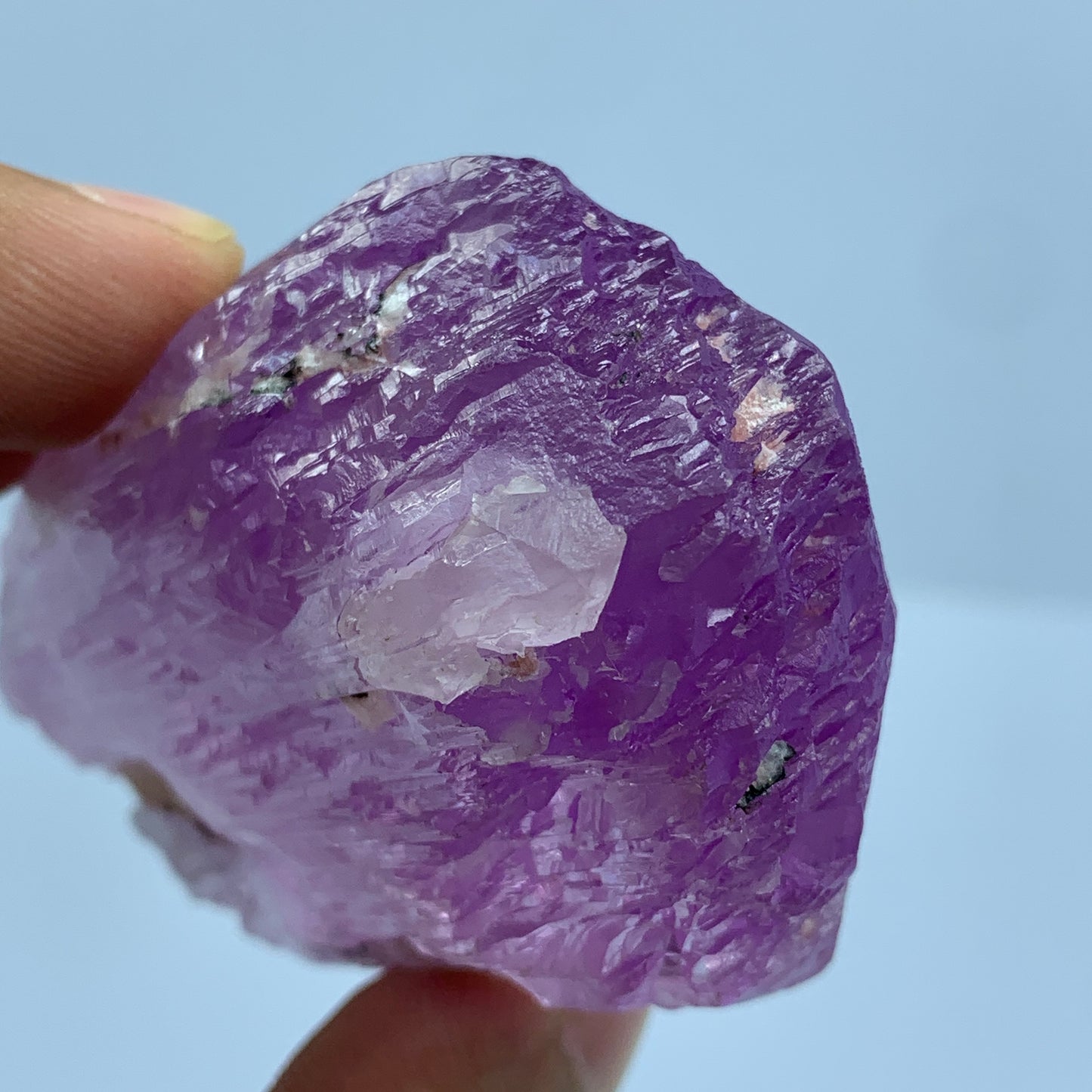 Kunzite Crystal, Spodumene, Faceting Grade, Terminated Crystal, 142 Grams, 710 Carat, Gem Rough, Raw Kunzite, Perfectly Terminated, Pink Spodumene, Investment Gemstone, Mineral Specimen, Large Crystal.