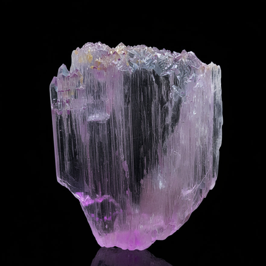Kunzite Crystal, Spodumene, Double Terminated, DT Crystal, Faceting Grade Rough, Gem Rough, Pink Kunzite, Lilac Spodumene, Natural Crystal, Investment Gemstone, Mineral Specimen, High Clarity