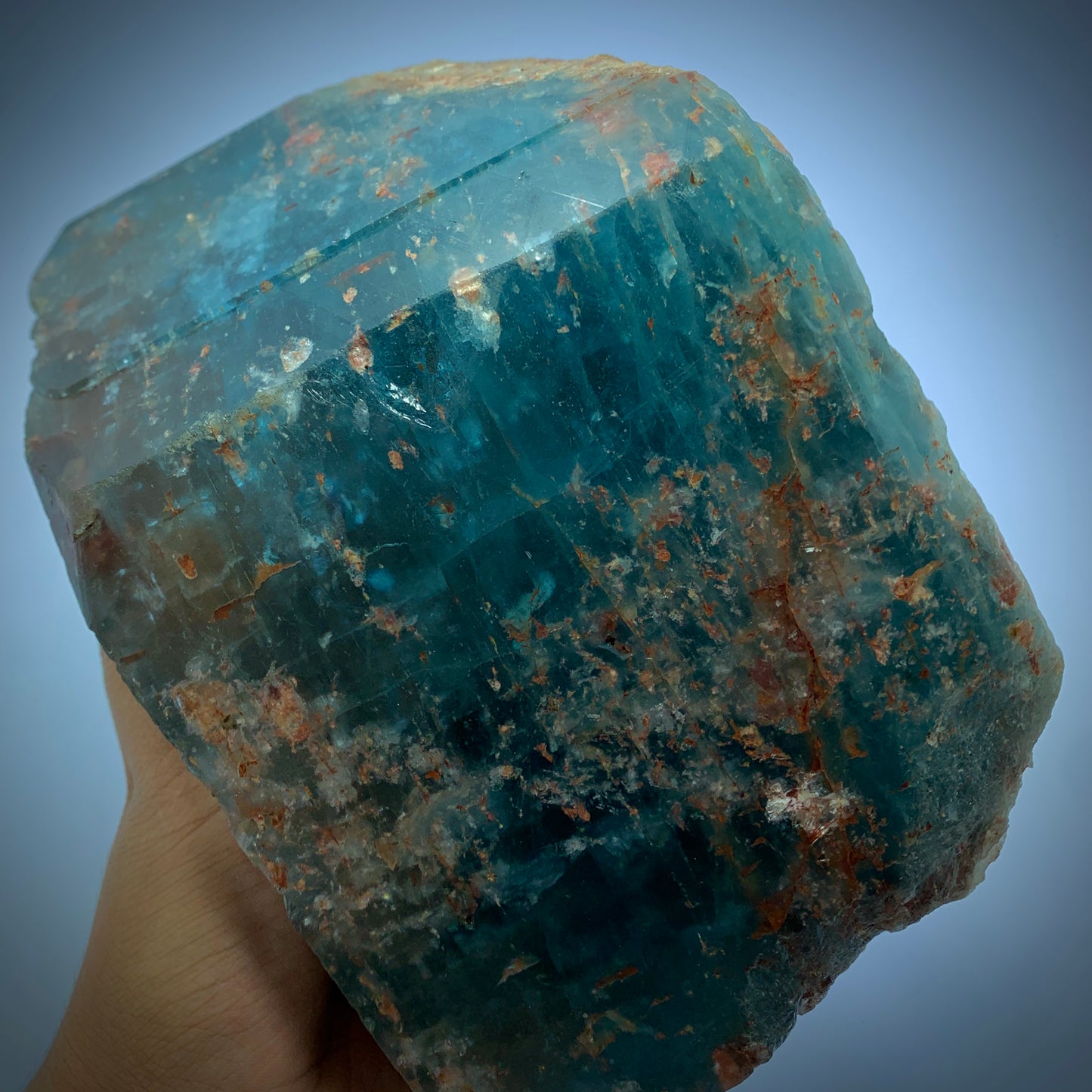 Aquamarine Crystal, 2000 Carat Beryl, Deep Blue Aquamarine, Raw Crystal Specimen, Large Aquamarine, Rough Gemstone, Investment Mineral, Beryl Crystal, Blue Crystal, Giant Specimen