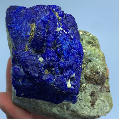 Lazurite Crystal, Pyrite Lazurite, 2343 Carats, Fluorescent Mineral, UV Reactive Crystal, Blue Crystal, Afghan Lazurite, Lapis Lazuli Specimen, Rare Collector Mineral, Golden Pyrite, Natural Crystal, Museum Quality