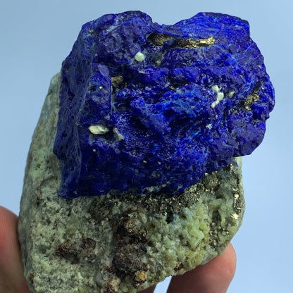 Lazurite Crystal, Pyrite Lazurite, 2343 Carats, Fluorescent Mineral, UV Reactive Crystal, Blue Crystal, Afghan Lazurite, Lapis Lazuli Specimen, Rare Collector Mineral, Golden Pyrite, Natural Crystal, Museum Quality