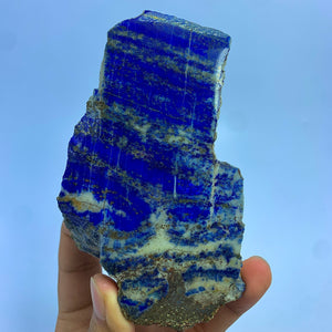 Natural Lapis Lazuli Polished Freeform with Gold Pyrite – Mine 4, Badakhshan