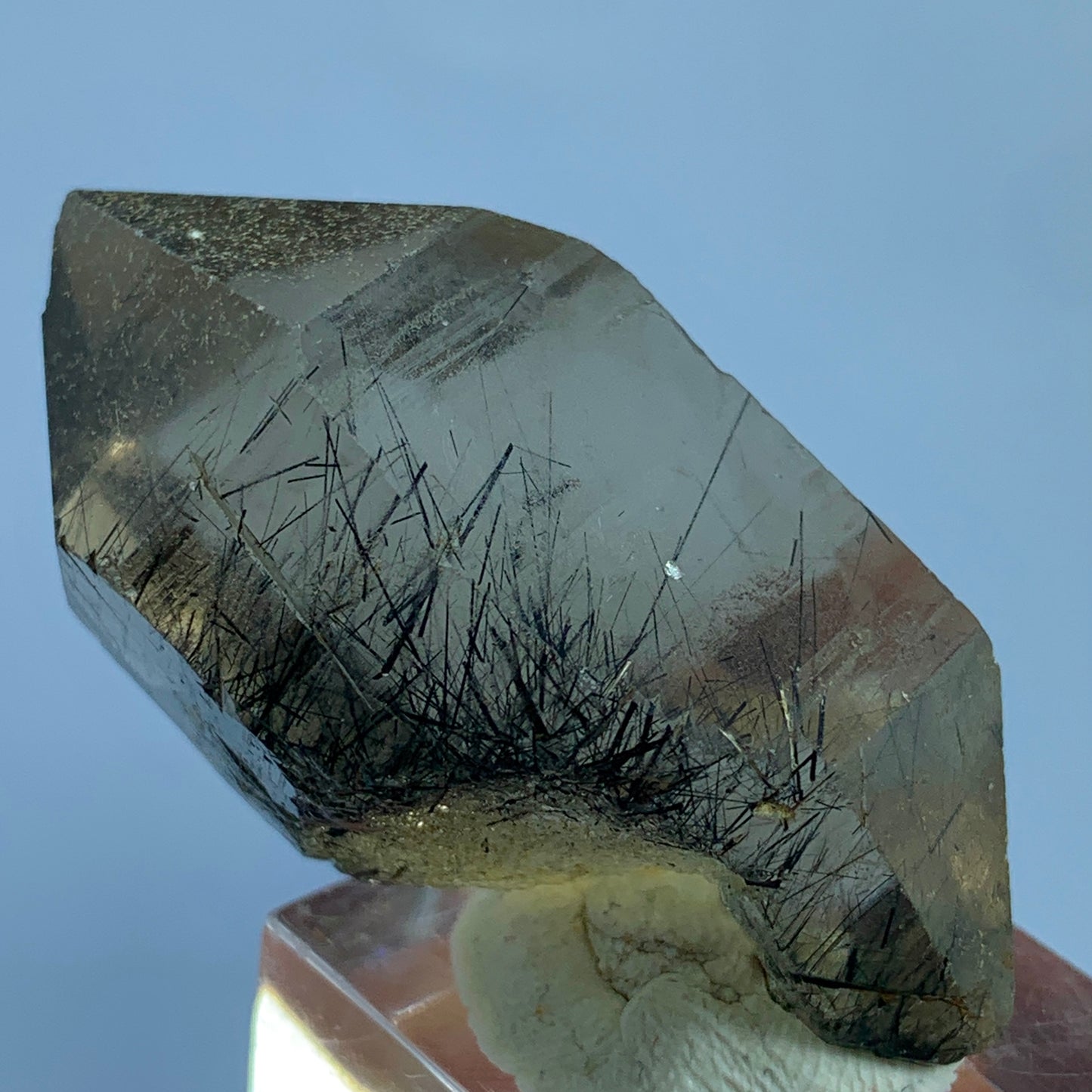 Rutile Quartz Choker, Rutilated Quartz Necklace, Smoky Quartz Jewelry, Copper Rutile, 195 Carat Pendant, Statement Necklace, Healing Crystal Jewelry, Raw Crystal Jewelry, Gemstone Choker, Natural Rutile, Smoky Brown Quartz