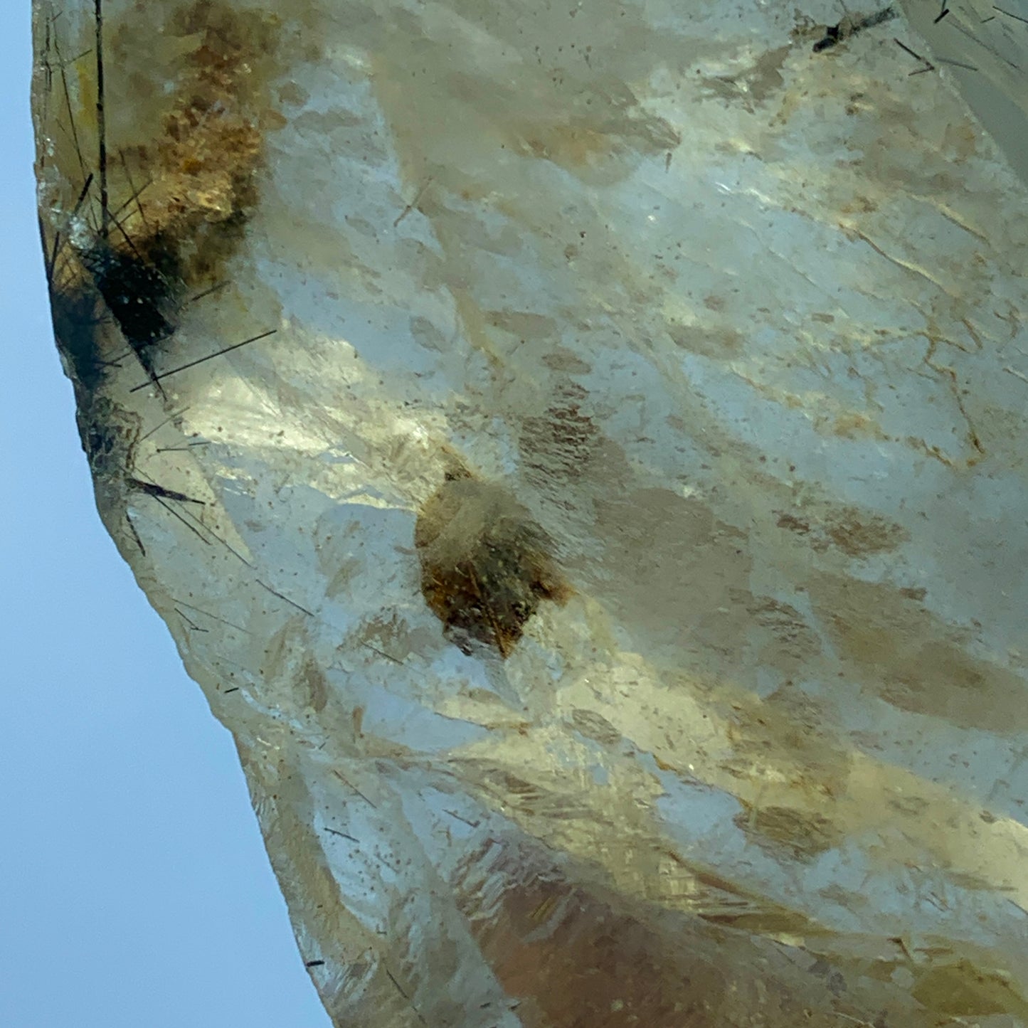 Black Rutile Quartz, Terminated Crystal, Large Crystal, Rutilated Quartz, Natural Point Crystal, 370 Carat Crystal, Rare Mineral, Pakistan Quartz, Raw Crystal, Quartz Specimen, Black Rutile Inclusions, Collector Gemstone.