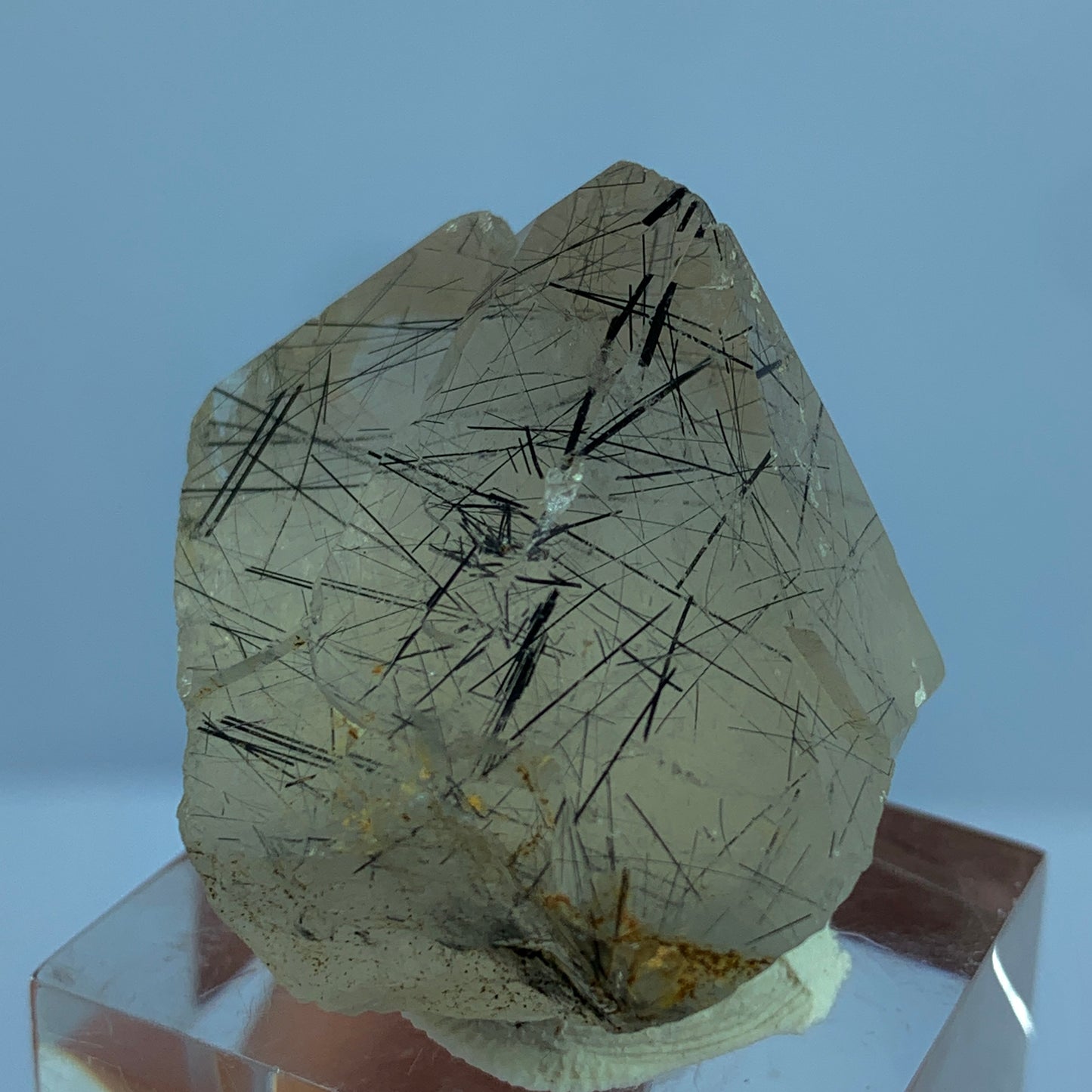 Black Rutile Quartz, Terminated Crystal, Rutilated Quartz, Natural Point Crystal, 130 Carat Crystal, Rare Mineral, Pakistan Quartz, Raw Crystal, Quartz Specimen, Black Rutile Inclusions, Collector Crystal, Healing Crystal