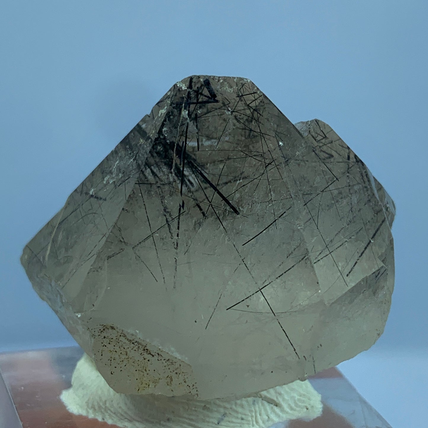 Black Rutile Quartz, Terminated Crystal, Rutilated Quartz, Natural Point Crystal, 130 Carat Crystal, Rare Mineral, Pakistan Quartz, Raw Crystal, Quartz Specimen, Black Rutile Inclusions, Collector Crystal, Healing Crystal