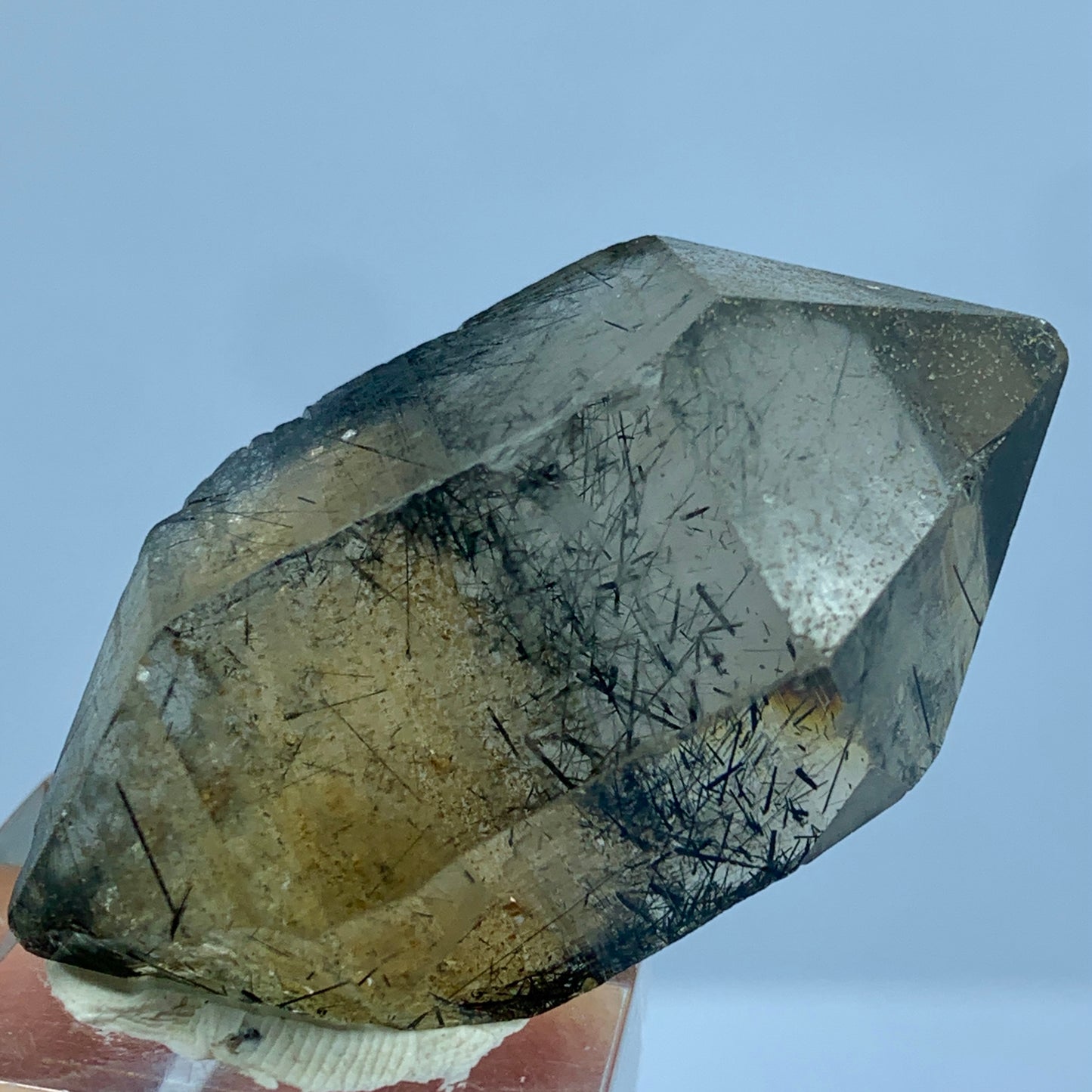 Rutile Quartz Choker, Rutilated Quartz Necklace, Smoky Quartz Jewelry, Copper Rutile, 195 Carat Pendant, Statement Necklace, Healing Crystal Jewelry, Raw Crystal Jewelry, Gemstone Choker, Natural Rutile, Smoky Brown Quartz