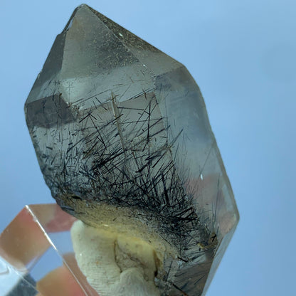 Rutile Quartz Choker, Rutilated Quartz Necklace, Smoky Quartz Jewelry, Copper Rutile, 195 Carat Pendant, Statement Necklace, Healing Crystal Jewelry, Raw Crystal Jewelry, Gemstone Choker, Natural Rutile, Smoky Brown Quartz