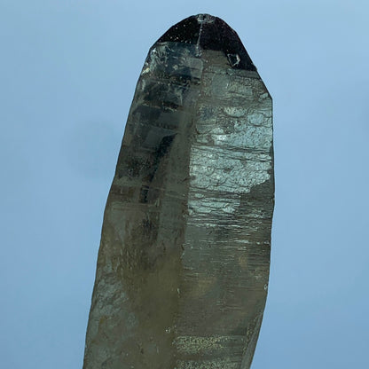 Black Rutile Quartz, Terminated Crystal, Rutilated Quartz, Natural Point Crystal, 185 Carat Crystal, Exquisite Mineral, Pakistan Quartz, Raw Crystal, Quartz Specimen, Black Rutile Inclusions, Collector Crystal, Healing Crystal.