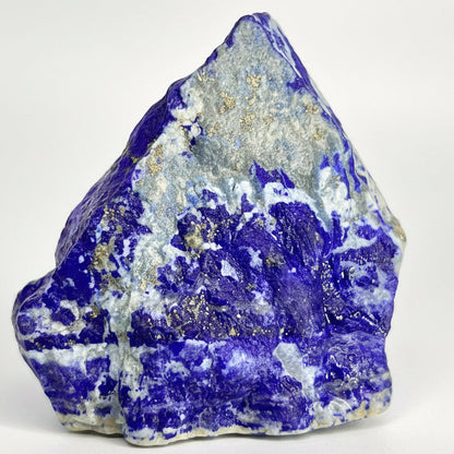 Raw Lapis Lazuli slab specimen from Badakhshan
Boxy Lapis Lazuli specimen with golden Pyrite