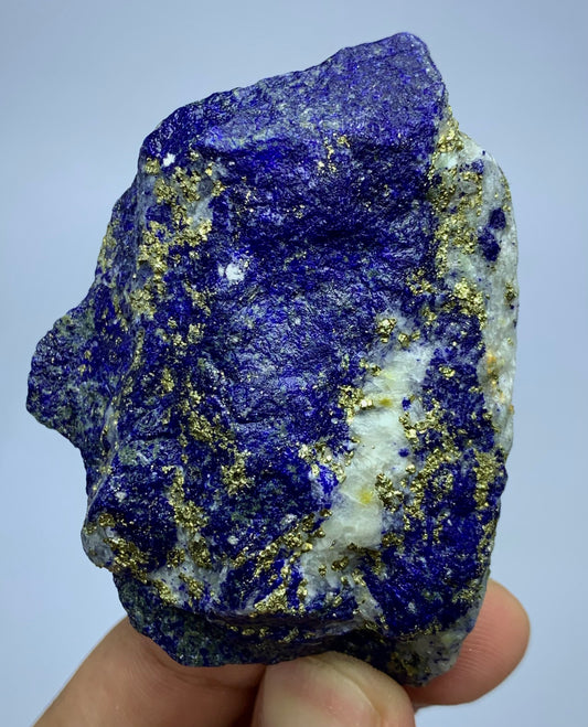 Raw Lapis Lazuli specimen with gold Pyrite
Lapis Lazuli rough stone from Badakhshan