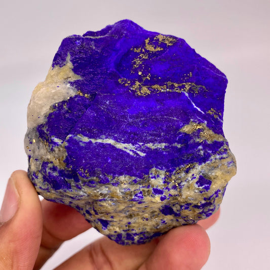 Lapis Lazuli, Lazurite, Afghanistan Minerals, 246g, Rough Gemstone, Royal Blue Lapis, Pyrite Inclusions, Lapidary Rough, Cabinet Specimen