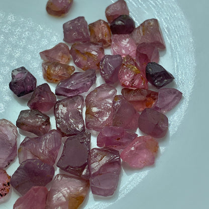 Pink Spinel, Spinel Rough, 60 Carat, Faceting Grade, Burma Spinel, Myanmar Gemstone, Gem Rough, Natural Spinel, Pink Gemstone, Loose Gemstone, Investment Gem, Lapidary Rough