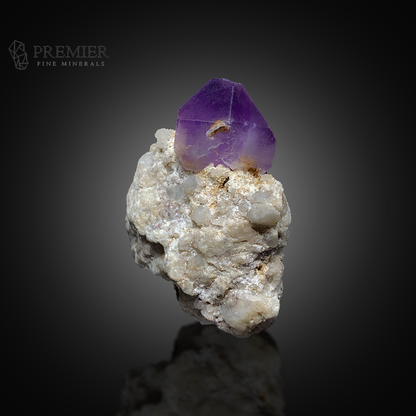 Amethyst, Calcite, Quartz, Combination Specimen, 56 Grams, 280 Carats, Purple Crystal, On Matrix, Masterpiece, Collector Specimen, High Contrast, Afghanistan Mineral, Healing Crystal