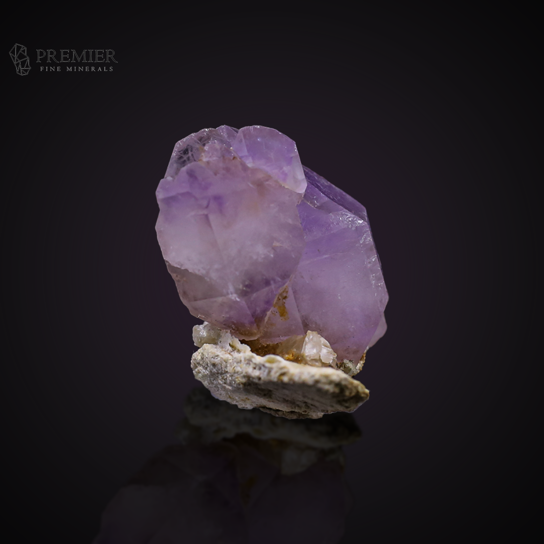 Amethyst, Quartz, Crystal Cluster, 27.3 Grams, 136.5 Carats, Afghanistan Mineral, Purple Crystal, On Matrix, Crown Chakra, Collector Specimen, Miniature Specimen, Healing Crystal, Natural Form