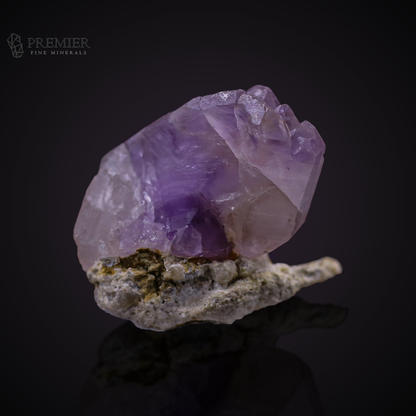 Amethyst, Quartz, Crystal Cluster, 27.3 Grams, 136.5 Carats, Afghanistan Mineral, Purple Crystal, On Matrix, Crown Chakra, Collector Specimen, Miniature Specimen, Healing Crystal, Natural Form
