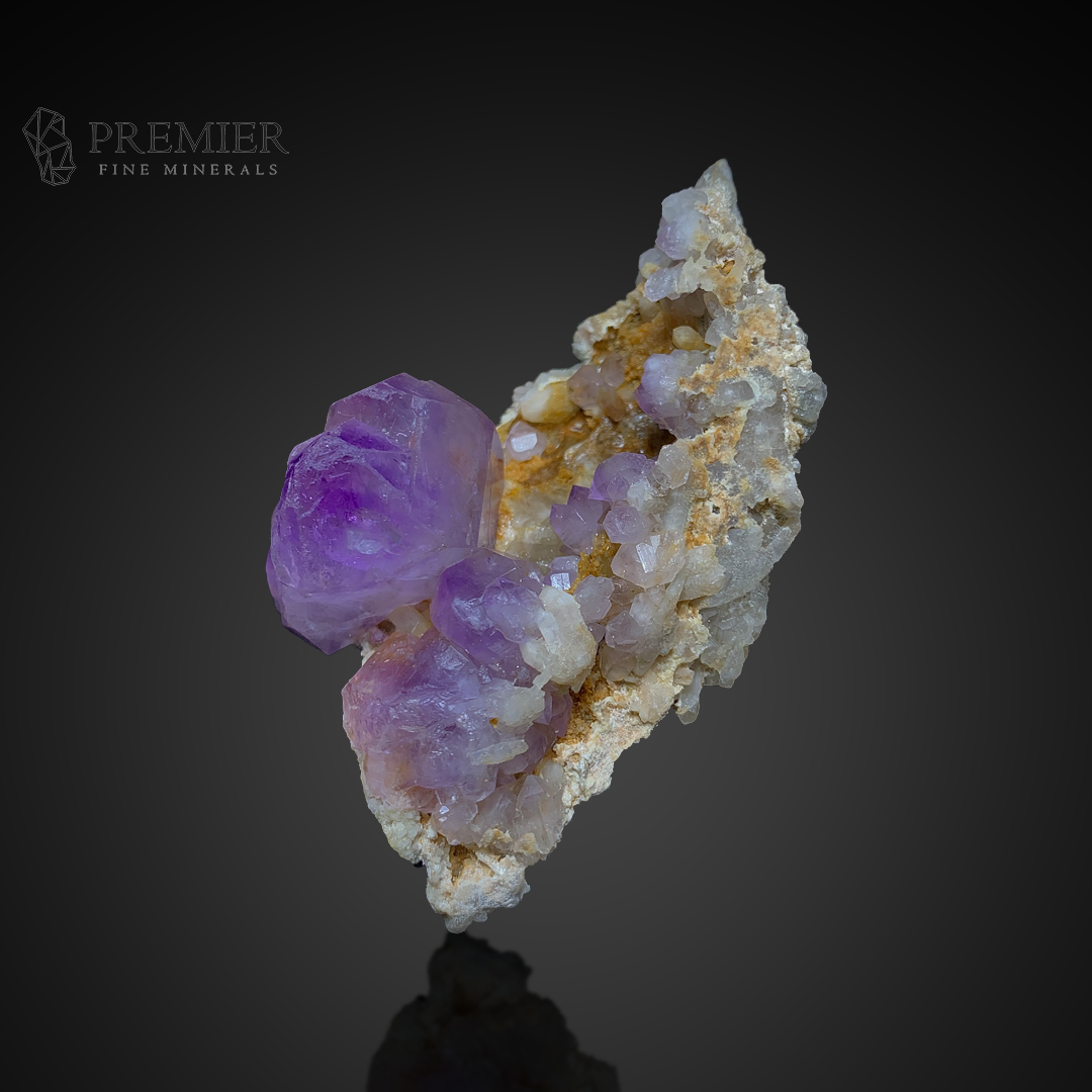 Amethyst, Calcite, Quartz, Geode, Cluster, 571 Carats, 114.2 Grams, Purple Crystal, Raw Mineral, Giant Specimen, On Matrix, Combination Specimen, Healing Crystal