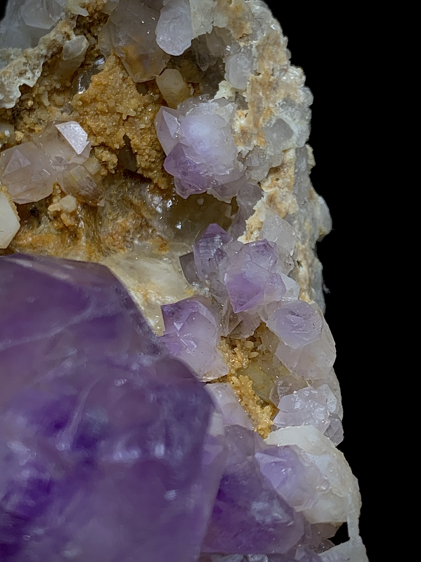 Amethyst, Calcite, Quartz, Geode, Cluster, 571 Carats, 114.2 Grams, Purple Crystal, Raw Mineral, Giant Specimen, On Matrix, Combination Specimen, Healing Crystal
