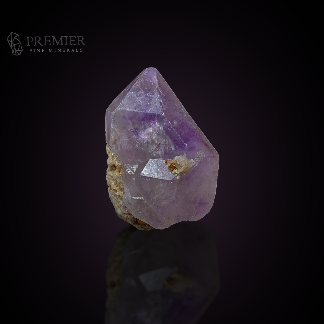 Amethyst, Quartz, Crystal Cluster, 43 Grams, 215 Carats, Afghanistan Mineral, Purple Crystal, On Matrix, Crown Chakra, Collector Specimen, Miniature Specimen, Healing Crystal, Natural Form