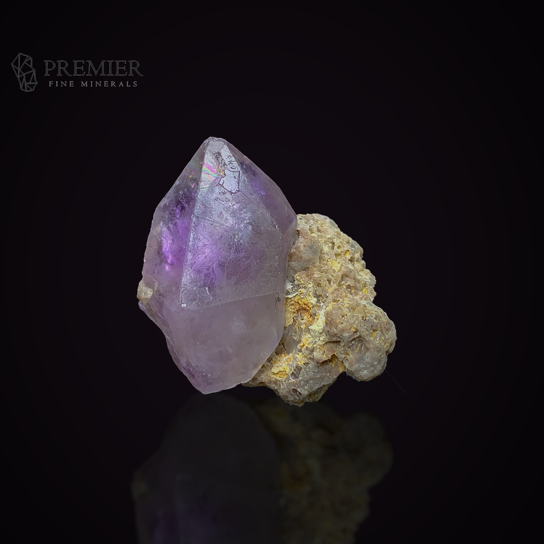 Amethyst, Quartz, Crystal Cluster, 43 Grams, 215 Carats, Afghanistan Mineral, Purple Crystal, On Matrix, Crown Chakra, Collector Specimen, Miniature Specimen, Healing Crystal, Natural Form