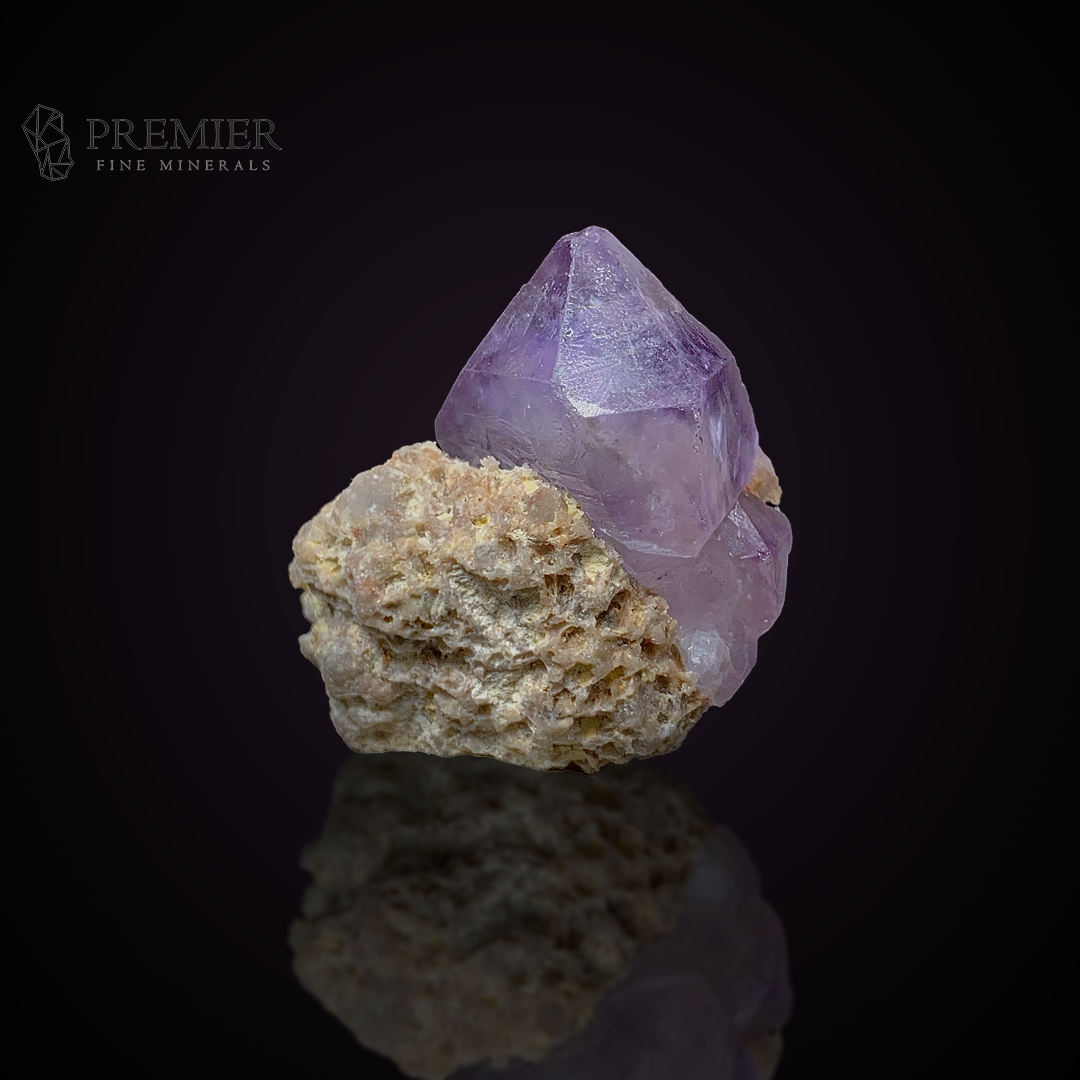 Amethyst, Quartz, Crystal Cluster, 43 Grams, 215 Carats, Afghanistan Mineral, Purple Crystal, On Matrix, Crown Chakra, Collector Specimen, Miniature Specimen, Healing Crystal, Natural Form