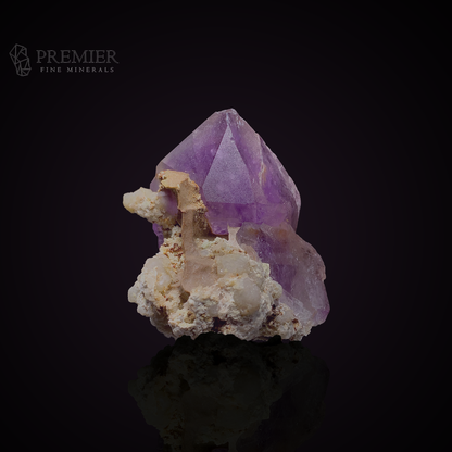 Amethyst, Quartz, Scepter, Etched Crystal, 946 Carats, 189.2 Grams, Afghanistan Mineral, Rare Mineral, Purple Crystal, Masterpiece, Collector Specimen, Geological Wonder, On Matrix