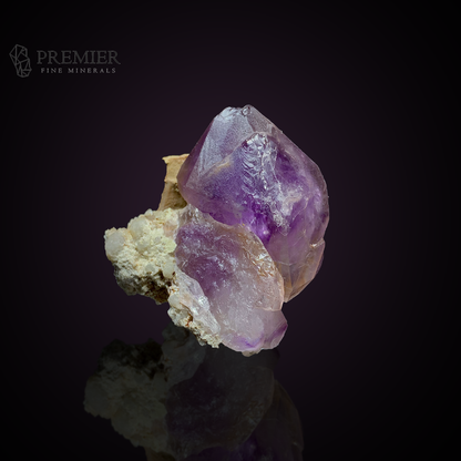 Amethyst, Quartz, Scepter, Etched Crystal, 946 Carats, 189.2 Grams, Afghanistan Mineral, Rare Mineral, Purple Crystal, Masterpiece, Collector Specimen, Geological Wonder, On Matrix