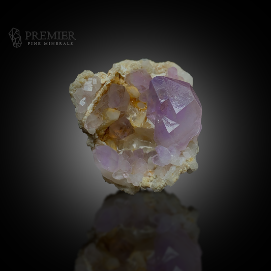 Amethyst, Quartz, Crystal Cluster, 24 Grams, 120 Carats, Afghanistan Mineral, Purple Crystal, On Matrix, Crown Chakra, Collector Specimen, Miniature Specimen, Healing Crystal, Natural Form