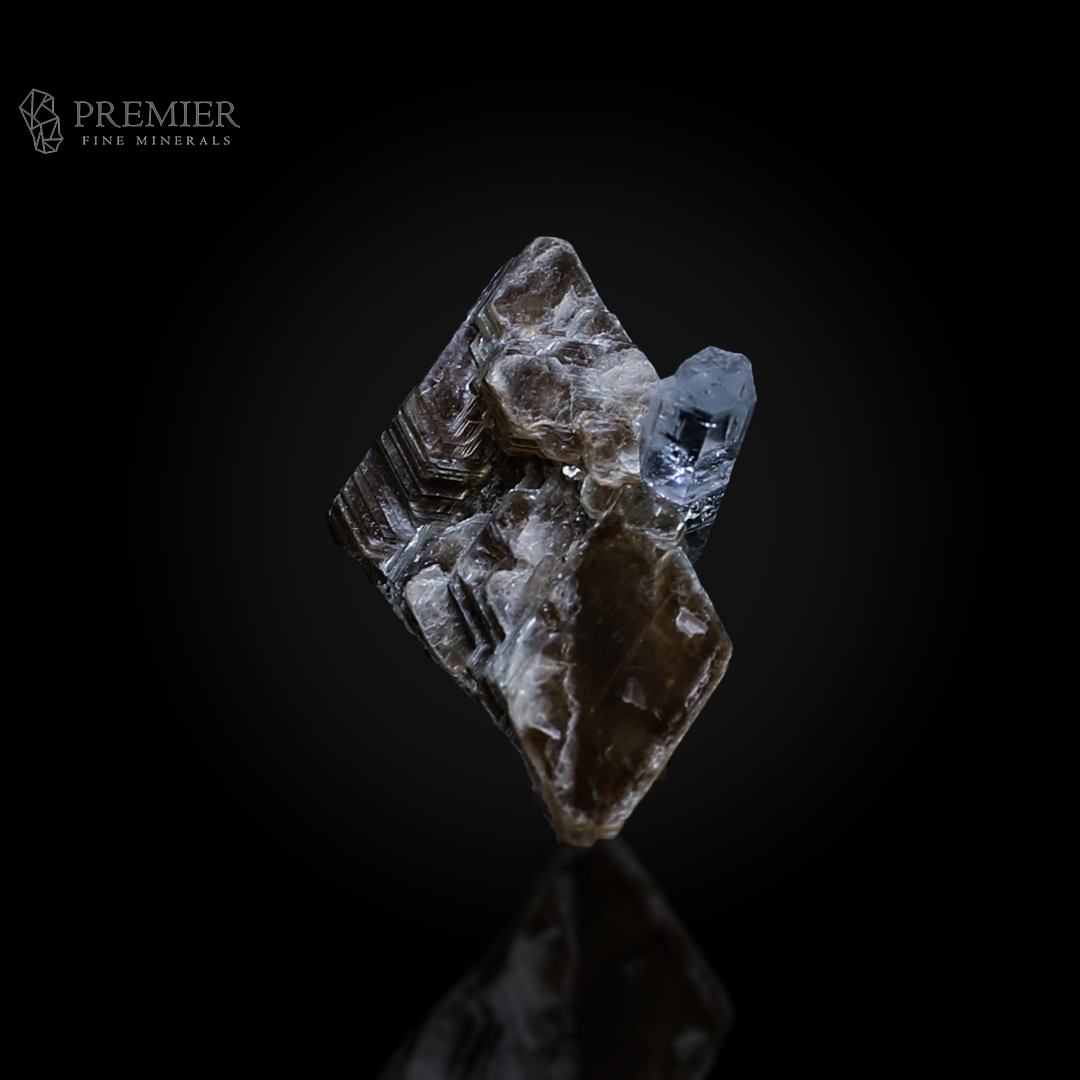 Aquamarine, Beryl, Muscovite, Mica, Combination Specimen, 19.20 Carats, 3.84 Grams, Pakistan Mineral, Skardu, Raw Crystal, Collector Grade, Thumbnail Specimen, Gem Quality