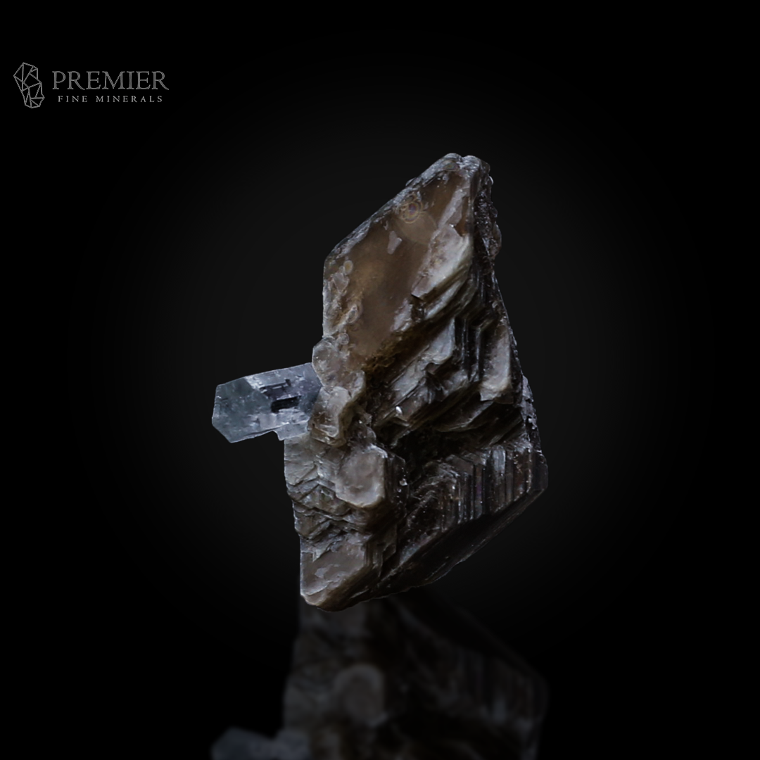 Aquamarine, Beryl, Muscovite, Mica, Combination Specimen, 19.20 Carats, 3.84 Grams, Pakistan Mineral, Skardu, Raw Crystal, Collector Grade, Thumbnail Specimen, Gem Quality