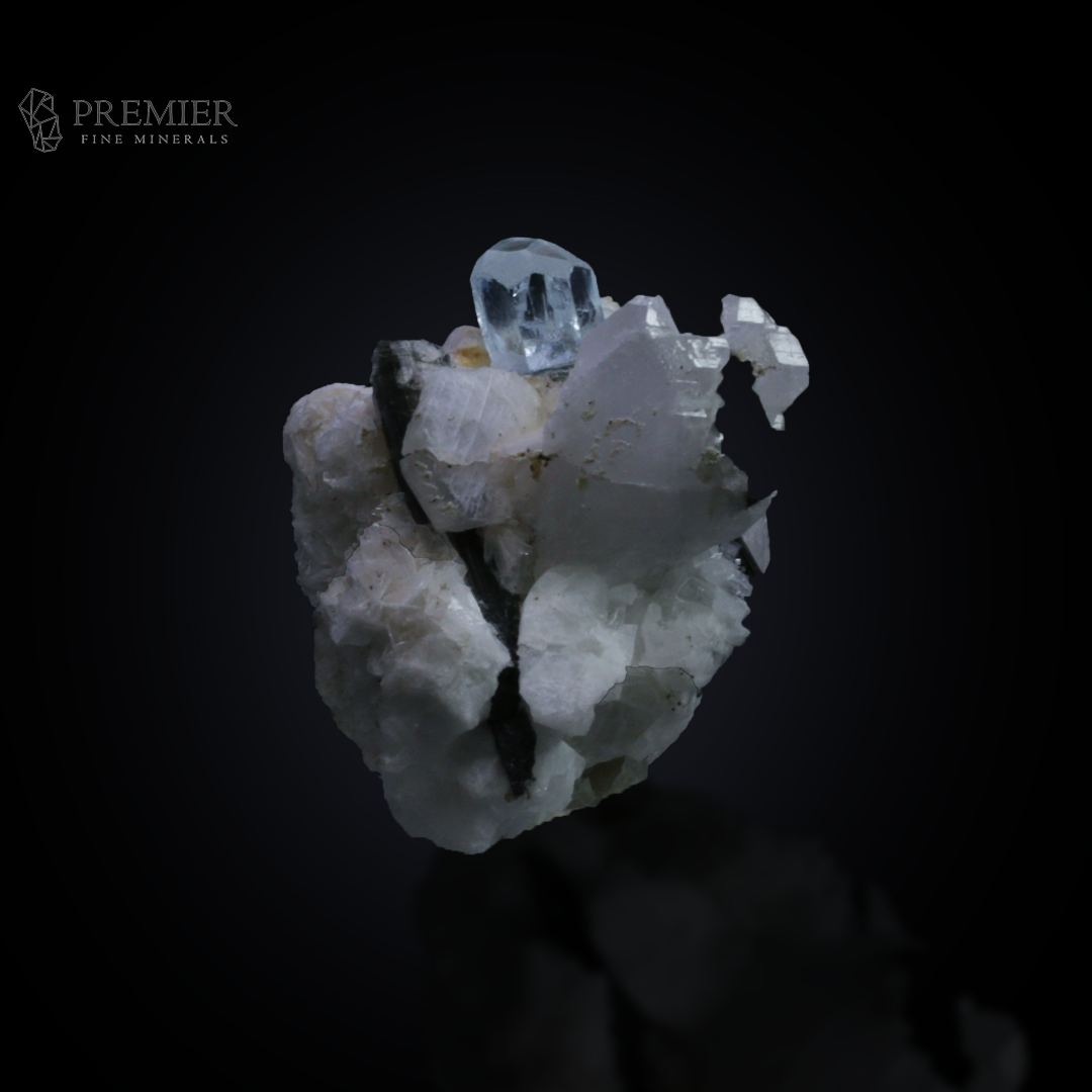 Aquamarine, Tourmaline, Green Cap Tourmaline, Quartz, Beryl, Combination Specimen, 36.3 Grams, 181.5 Carats, Pakistan Mineral, Skardu, Himalayan, Raw Crystal, Collector Grade