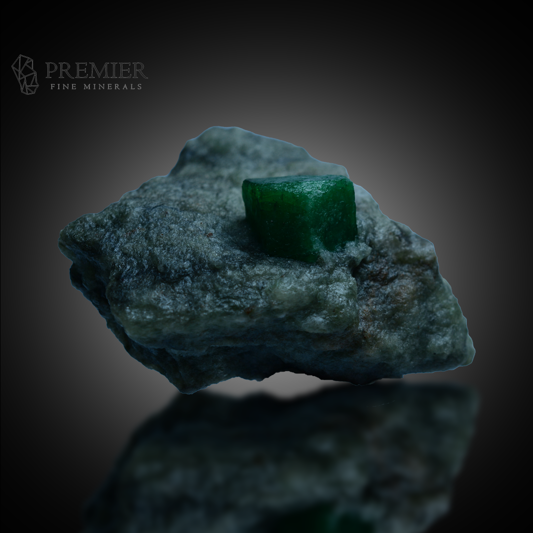 Emerald, Swat Valley, Beryl, 365 Carats, 73 Grams, Pakistan Mineral, Emerald on Matrix, Green Crystal, Collector Specimen, Heart Chakra, Investment Grade, Premium Locality, Small Cabinet