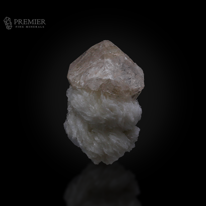 Etched Topaz Crystal on Albite from Skardu, Pakistan