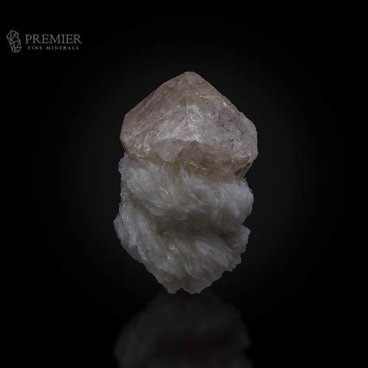 Etched Topaz Crystal on Albite from Skardu, Pakistan