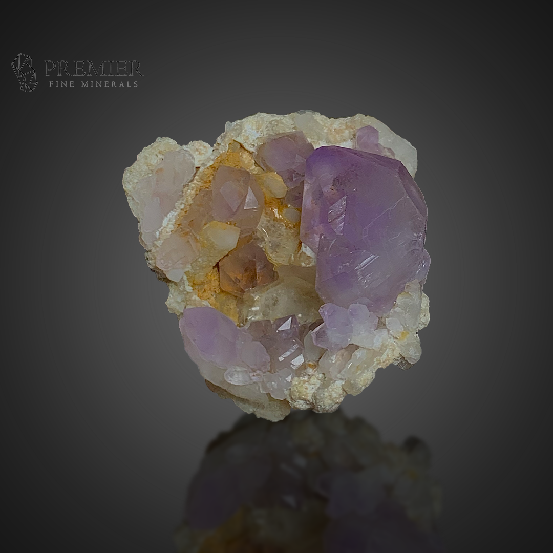 Amethyst, Quartz, Crystal Cluster, 24 Grams, 120 Carats, Afghanistan Mineral, Purple Crystal, On Matrix, Crown Chakra, Collector Specimen, Miniature Specimen, Healing Crystal, Natural Form