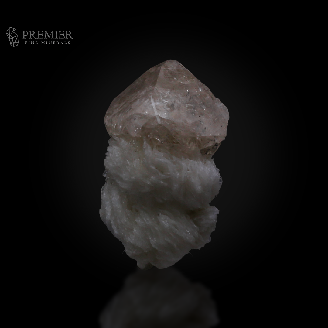 Etched Topaz Crystal on Albite from Skardu, Pakistan