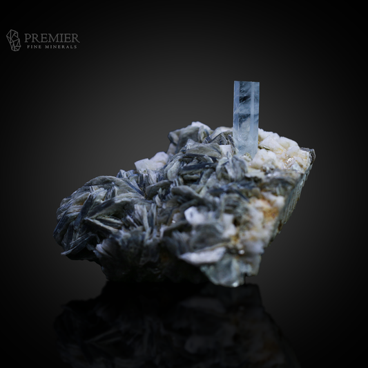 Aquamarine, Beryl, Feldspar, Muscovite, Mica, Combination Specimen, 345 Grams, 1725 Carats, Pakistan Mineral, Himalayan, Raw Crystal, Collector Grade, Aesthetic Mineral