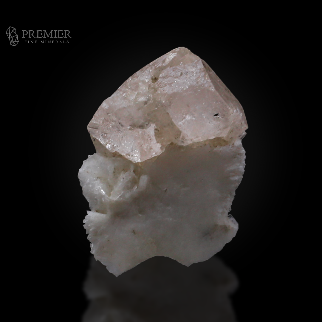 Etched Topaz Crystal on Albite from Skardu, Pakistan