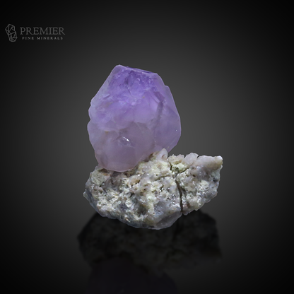 Etched Amethyst, Amethyst, Quartz, Siderite, Combination Specimen, 26 Grams, 130 Carats, Afghanistan Mineral, Purple Crystal, On Matrix, Rare Etching, Collector Miniature