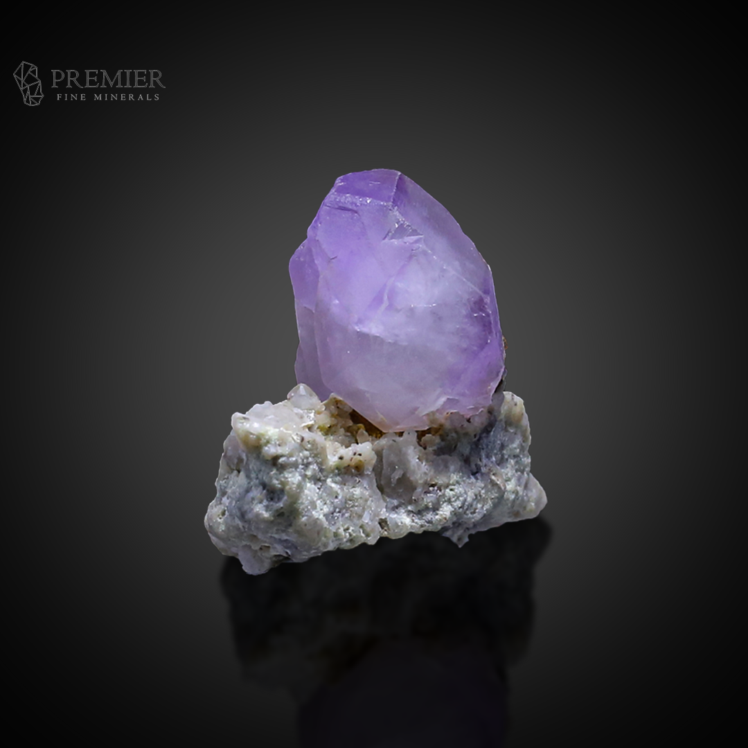 Etched Amethyst, Amethyst, Quartz, Siderite, Combination Specimen, 26 Grams, 130 Carats, Afghanistan Mineral, Purple Crystal, On Matrix, Rare Etching, Collector Miniature