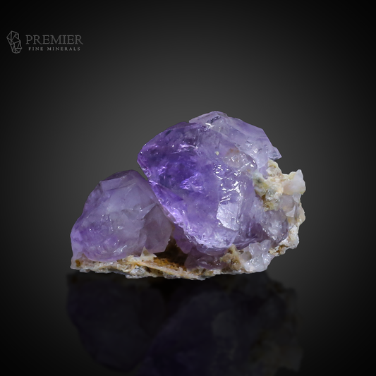 Etched Amethyst, Amethyst, Quartz, Rare Crystal, Crystal Cluster, 38.4 Grams, 192 Carats, Afghanistan Mineral, Purple Crystal, On Matrix, Rare Etching, Collector Miniature