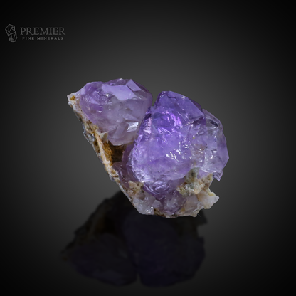 Etched Amethyst, Amethyst, Quartz, Rare Crystal, Crystal Cluster, 38.4 Grams, 192 Carats, Afghanistan Mineral, Purple Crystal, On Matrix, Rare Etching, Collector Miniature