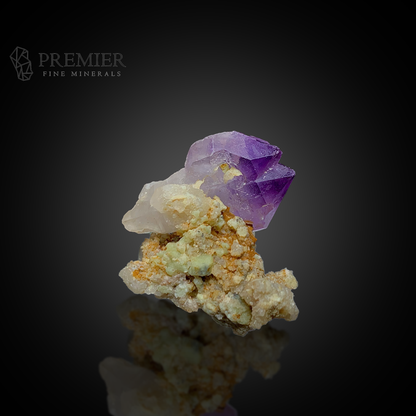 Amethyst, Quartz, Twin Crystal, Rare Twin, 9.3 Grams, 46.5 Carats, Afghanistan Mineral, Rare Mineral, Purple Crystal, Crystal Habit, Miniature Specimen, Healing Crystal, SiO2