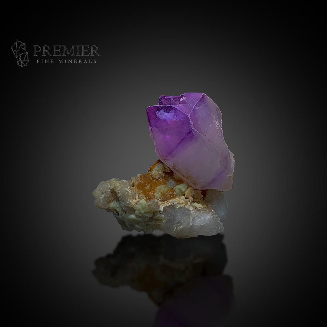 Amethyst, Quartz, Twin Crystal, Rare Twin, 9.3 Grams, 46.5 Carats, Afghanistan Mineral, Rare Mineral, Purple Crystal, Crystal Habit, Miniature Specimen, Healing Crystal, SiO2